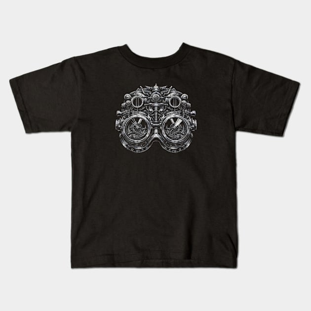 Steampunk Goggles Kids T-Shirt by OddlyNoir